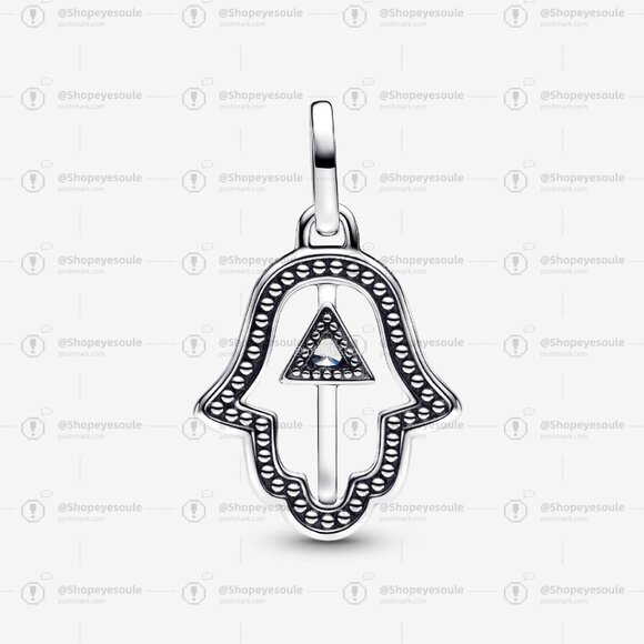 Pandora Hamsa Hand Medallion Charm - Picture 2 of 4